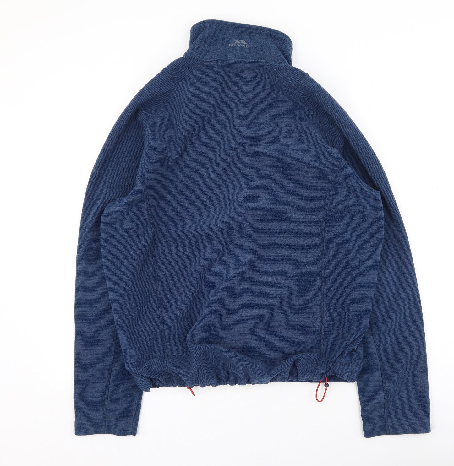 Trespass Mens Blue High Neck  Polyester Full Zip Jumper Size S