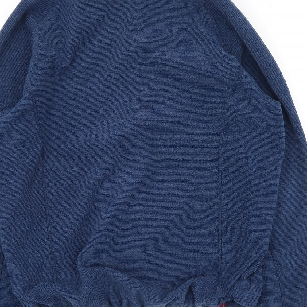 Trespass Mens Blue High Neck  Polyester Full Zip Jumper Size S