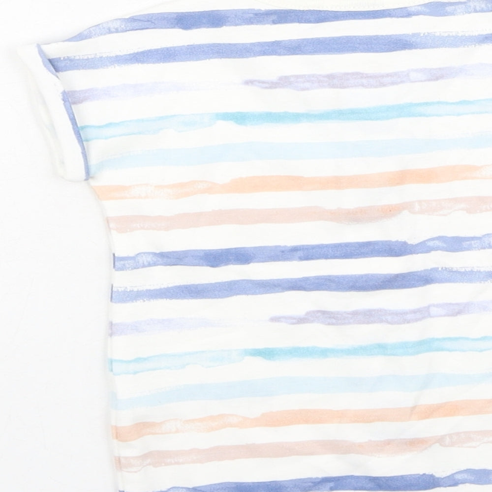 NEXT Baby Multicoloured Striped Cotton Babygrow One-Piece Size 3-6 Months