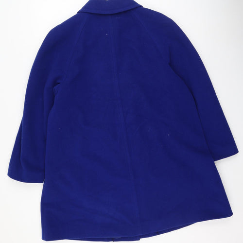 Preworn Womens Blue   Trench Coat Coatigan Size 10