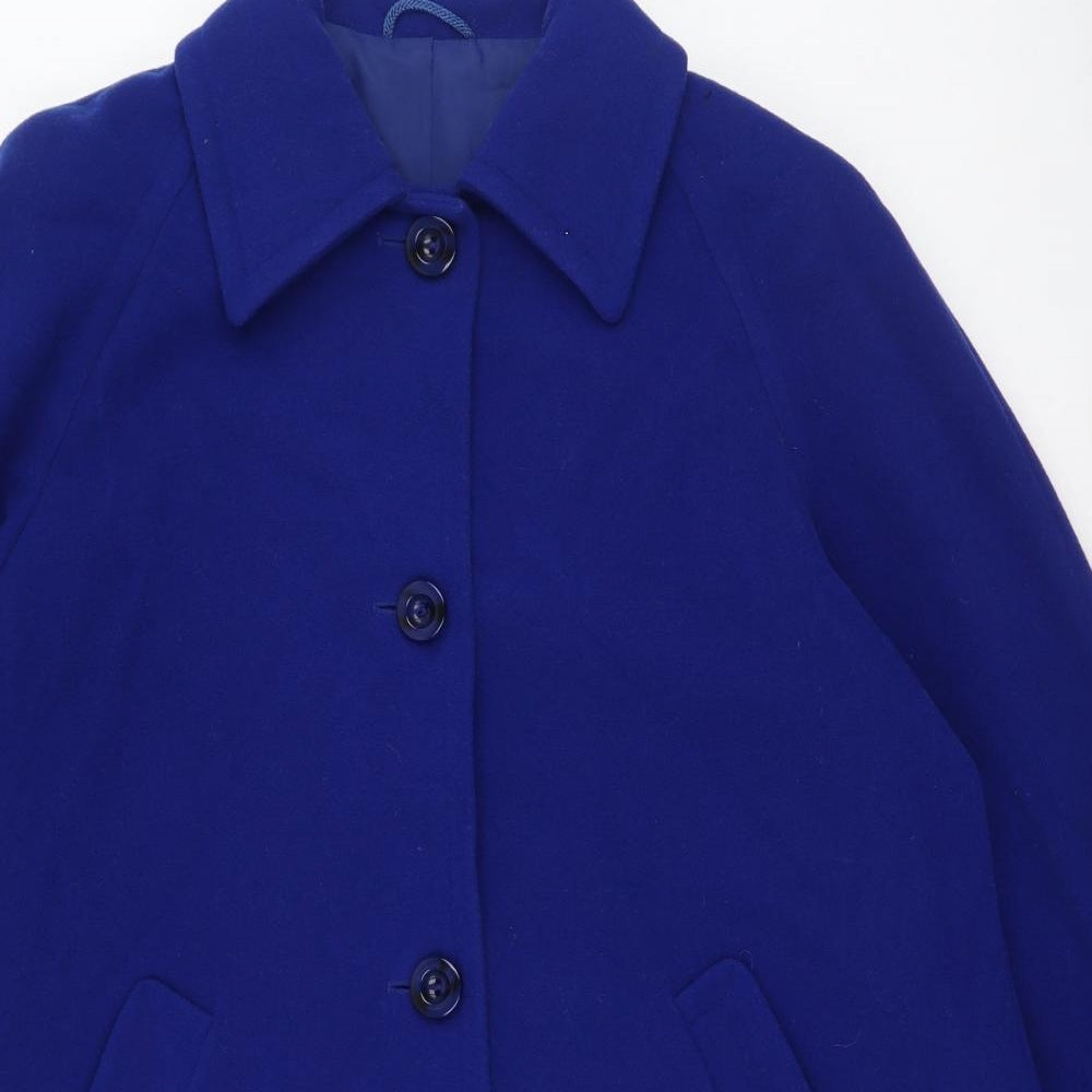 Preworn Womens Blue   Trench Coat Coatigan Size 10