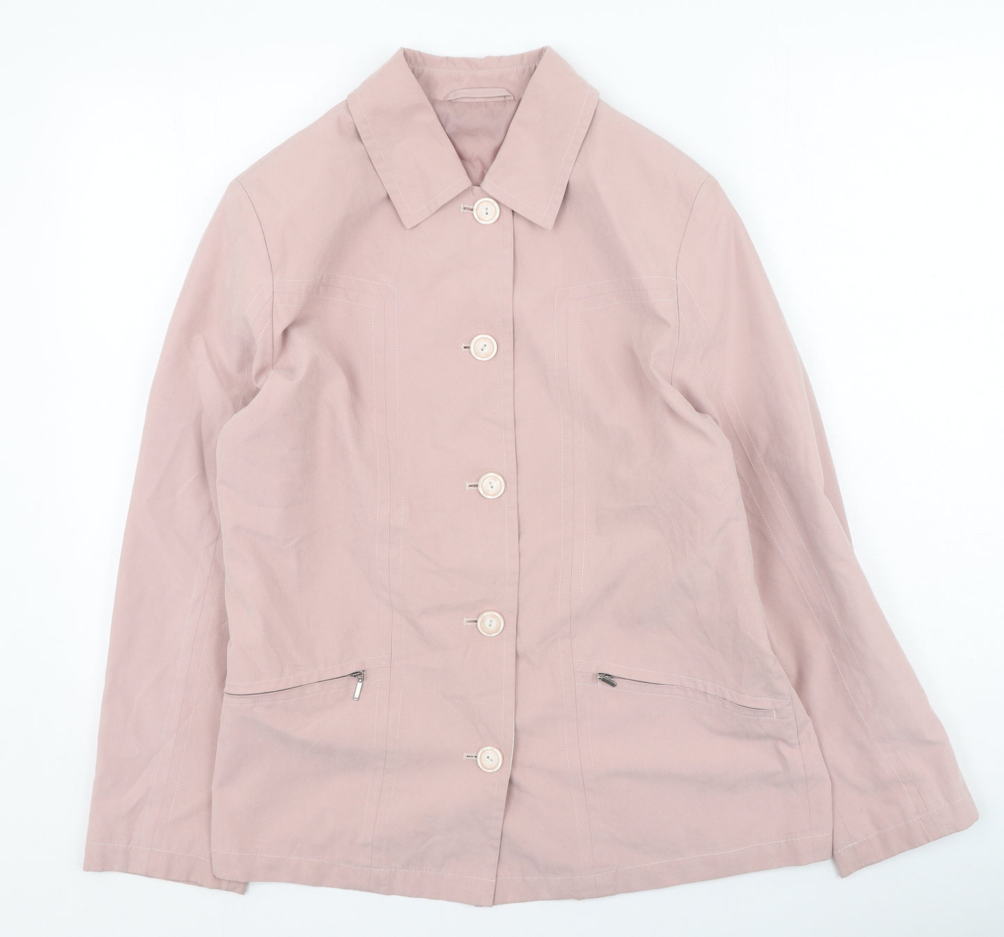 Preworn Womens Pink   Jacket Coatigan Size 10