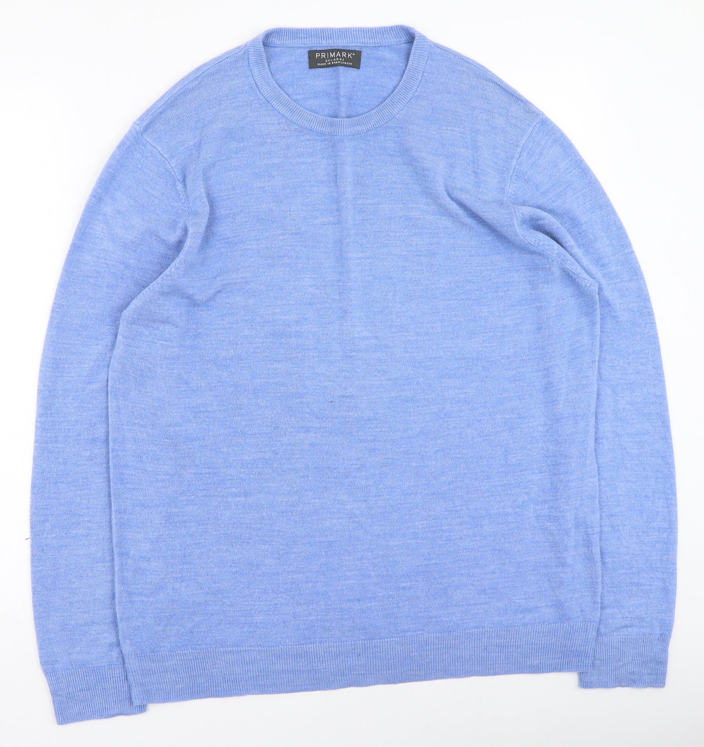 Primark  Womens Blue Round Neck  Cotton Pullover Jumper Size 2XL