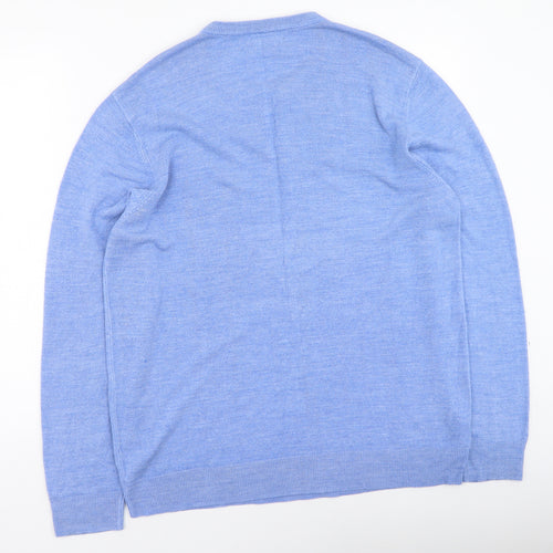 Primark  Womens Blue Round Neck  Cotton Pullover Jumper Size 2XL