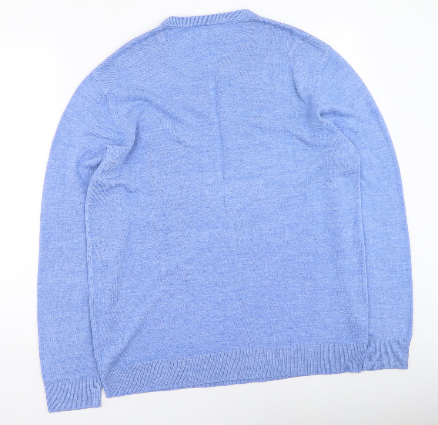 Primark  Womens Blue Round Neck  Cotton Pullover Jumper Size 2XL