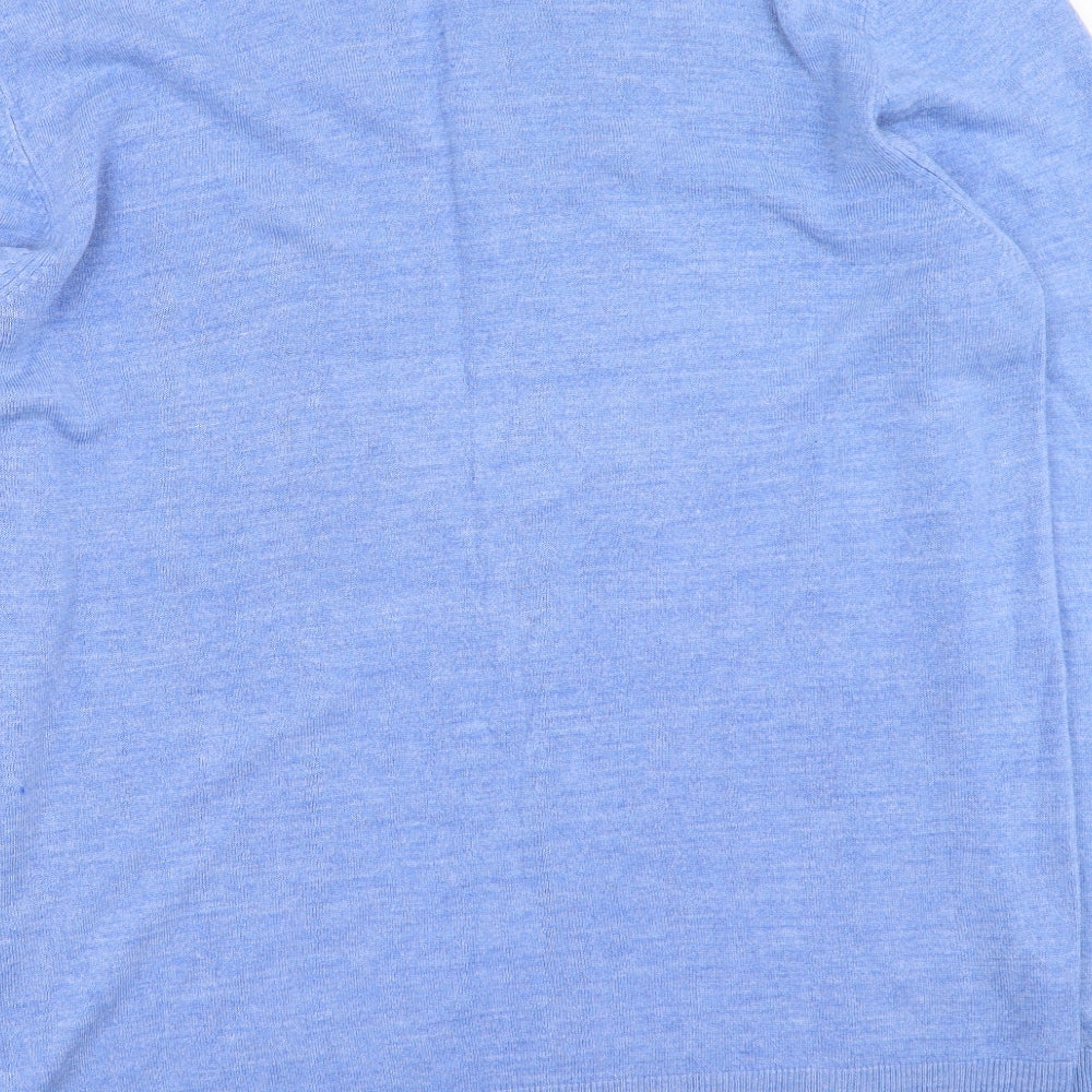 Primark  Womens Blue Round Neck  Cotton Pullover Jumper Size 2XL