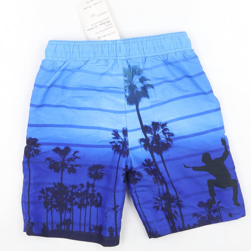 Preworn Boys Blue  Polyester Utility Shorts Size 7-8 Years  Regular