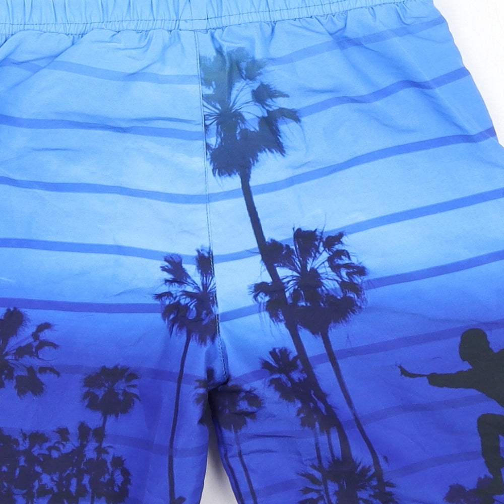 Preworn Boys Blue  Polyester Utility Shorts Size 7-8 Years  Regular