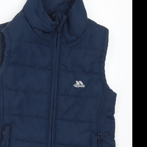Trespass Boys Blue   Gilet Coat Size 3-4 Years  Zip