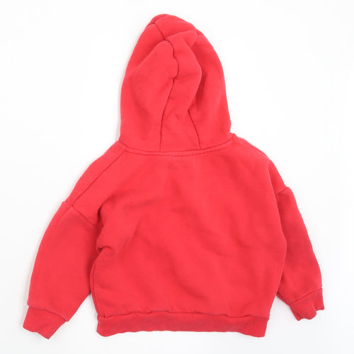 Primark Boys Red  Cotton Pullover Hoodie Size 2-3 Years   - Chicago Bulls