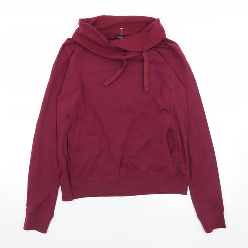 Piaza Italia Womens Purple  Cotton Pullover Sweatshirt Size S