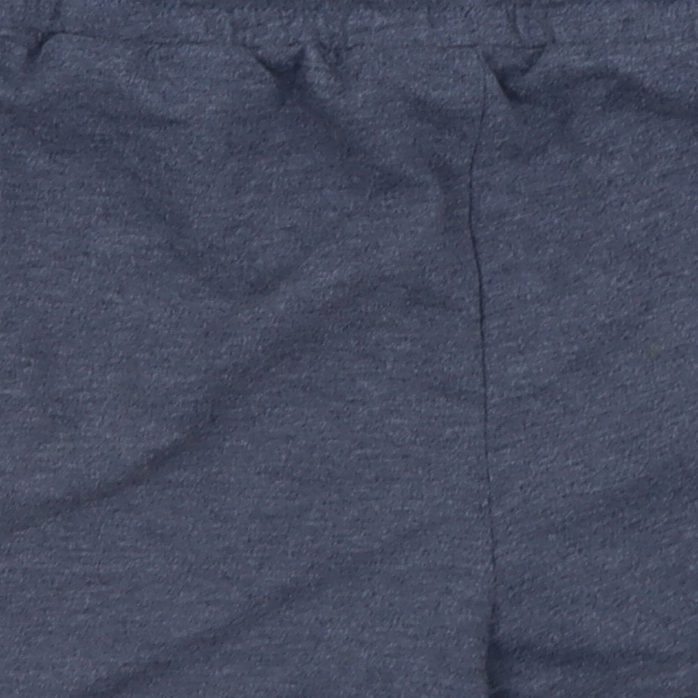 Dunnes Stores Womens Blue  Polyester Sweat Shorts Size L L3 in Regular Drawstring