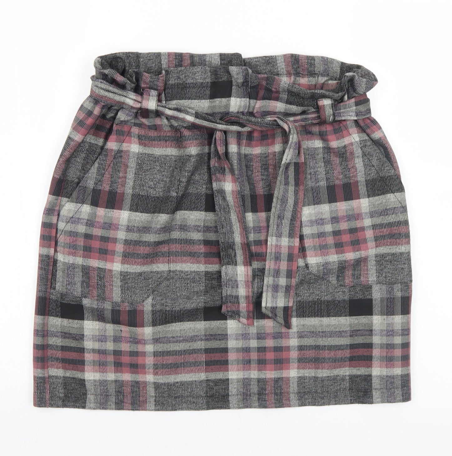 Dunnes Stores Womens Multicoloured Plaid Polyester Straight & Pencil Skirt Size 10