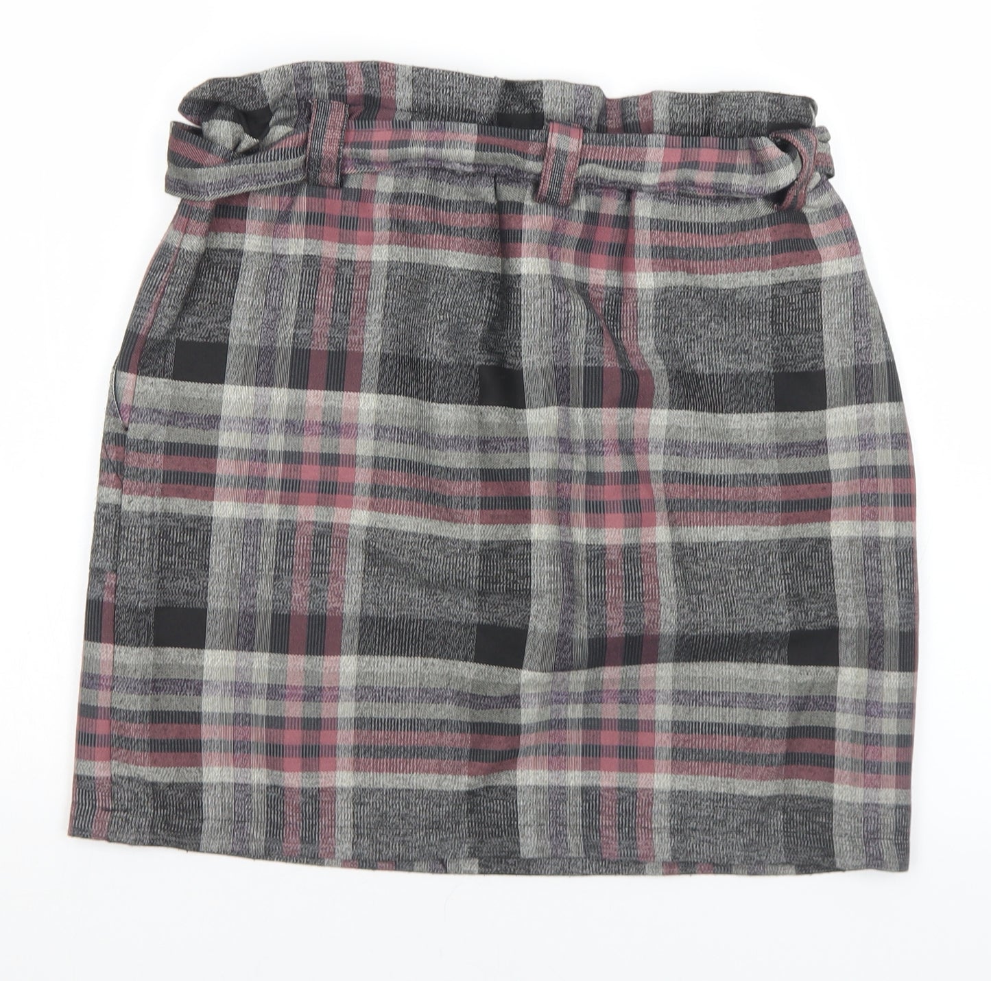 Dunnes Stores Womens Multicoloured Plaid Polyester Straight & Pencil Skirt Size 10