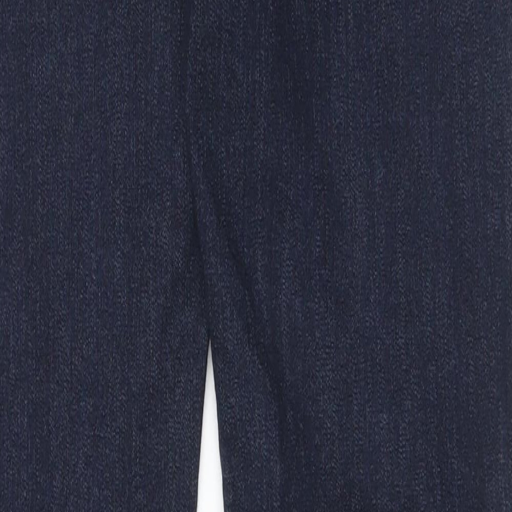 Denim & Co. Womens Blue  Cotton Skinny Jeans Size 10 L34 in Regular Button