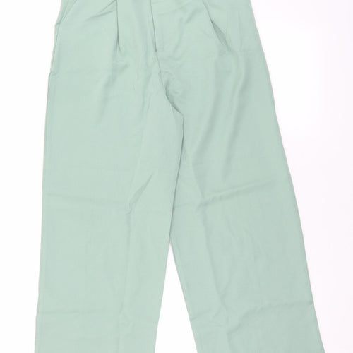 SheIn Womens Green  Polyester Trousers  Size 30 in L27 in Regular Hook & Eye