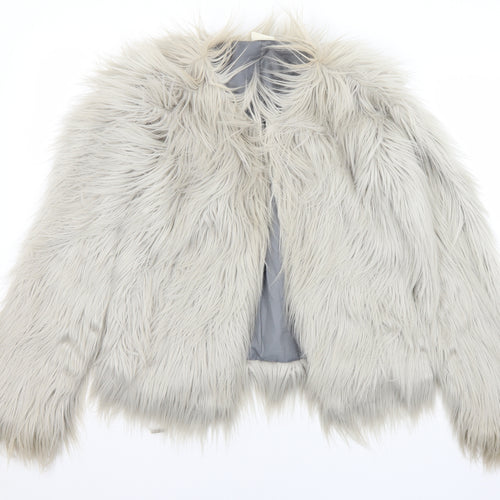 VILA Womens Beige   Jacket  Size S  Hook & Eye