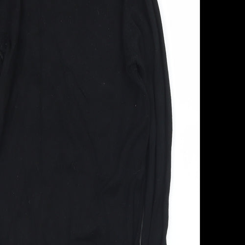 Matalan Womens Black Roll Neck  Viscose Pullover Jumper Size 8