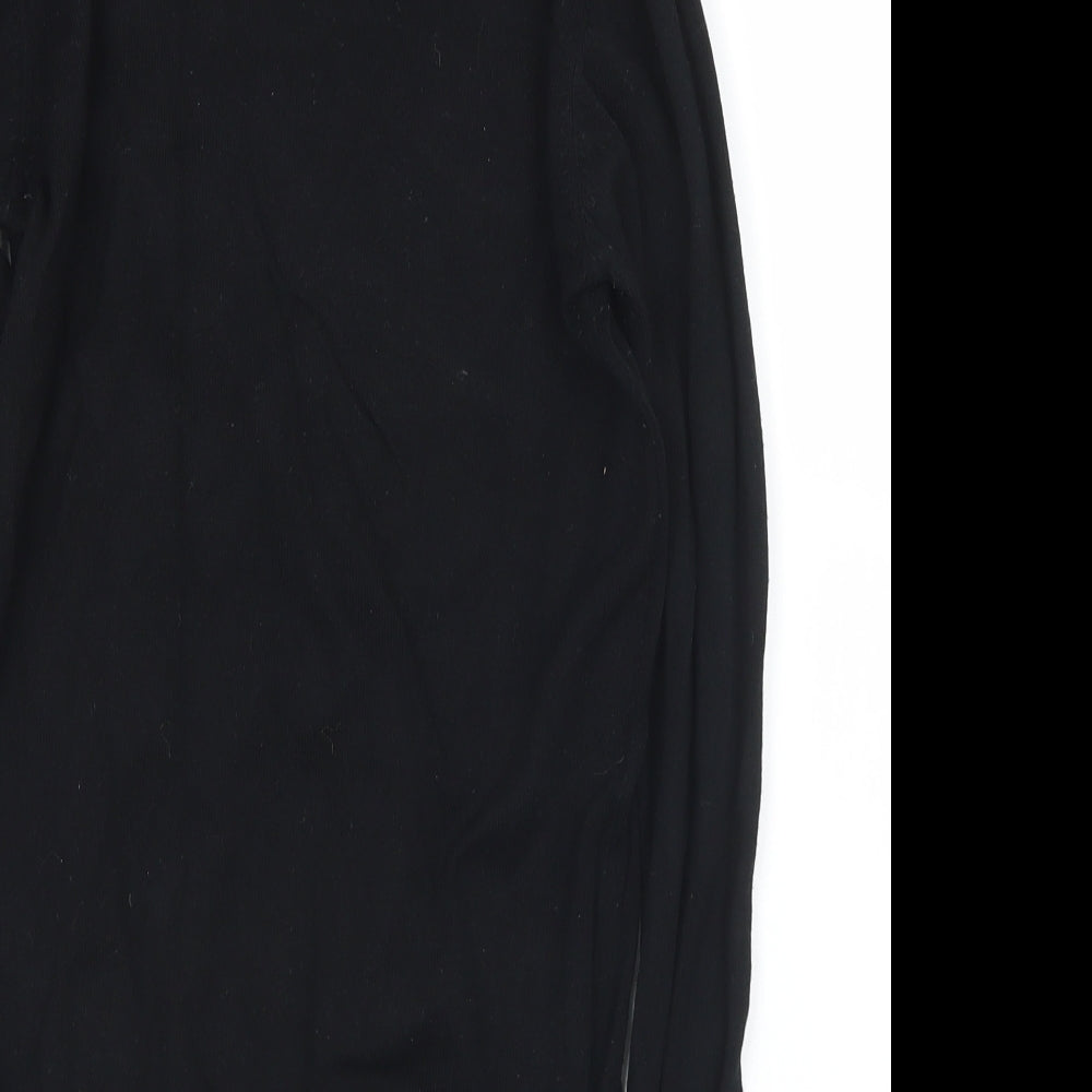 Matalan Womens Black Roll Neck  Viscose Pullover Jumper Size 8
