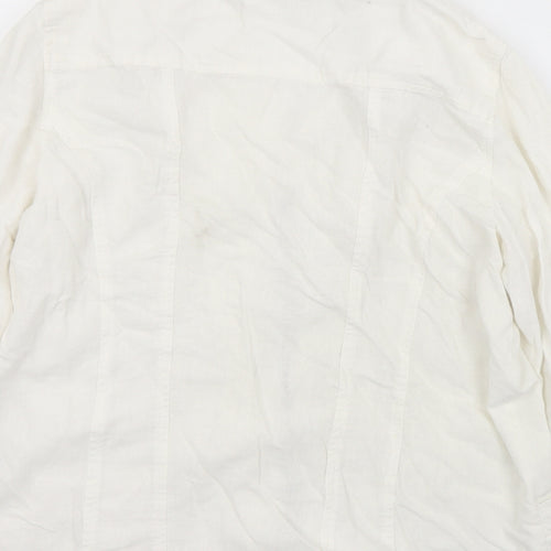 Signature Experican Womens White   Jacket  Size M  Zip