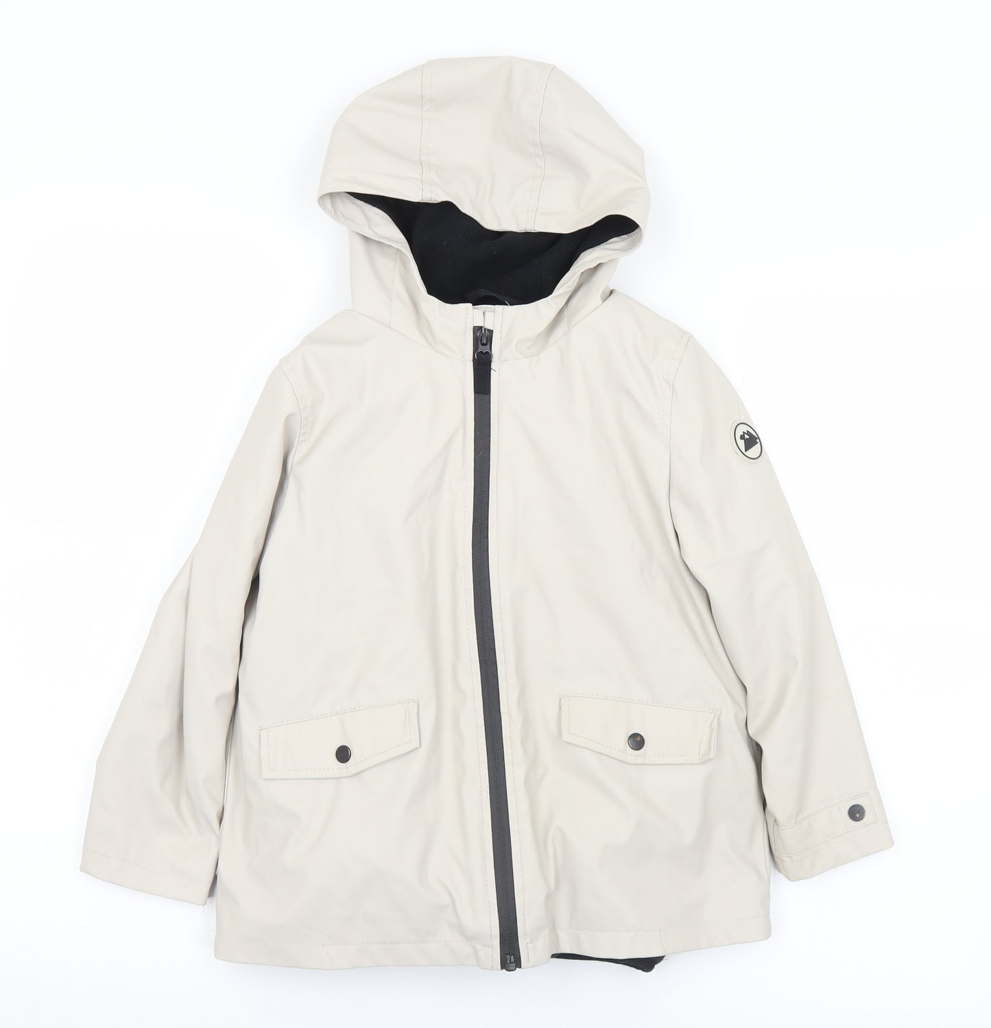 Primark Boys Beige   3-in-1 Jacket Coat Size 6-7 Years  Zip