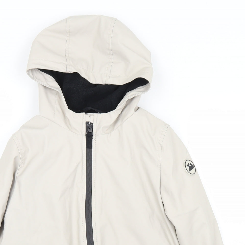 Primark Boys Beige   3-in-1 Jacket Coat Size 6-7 Years  Zip