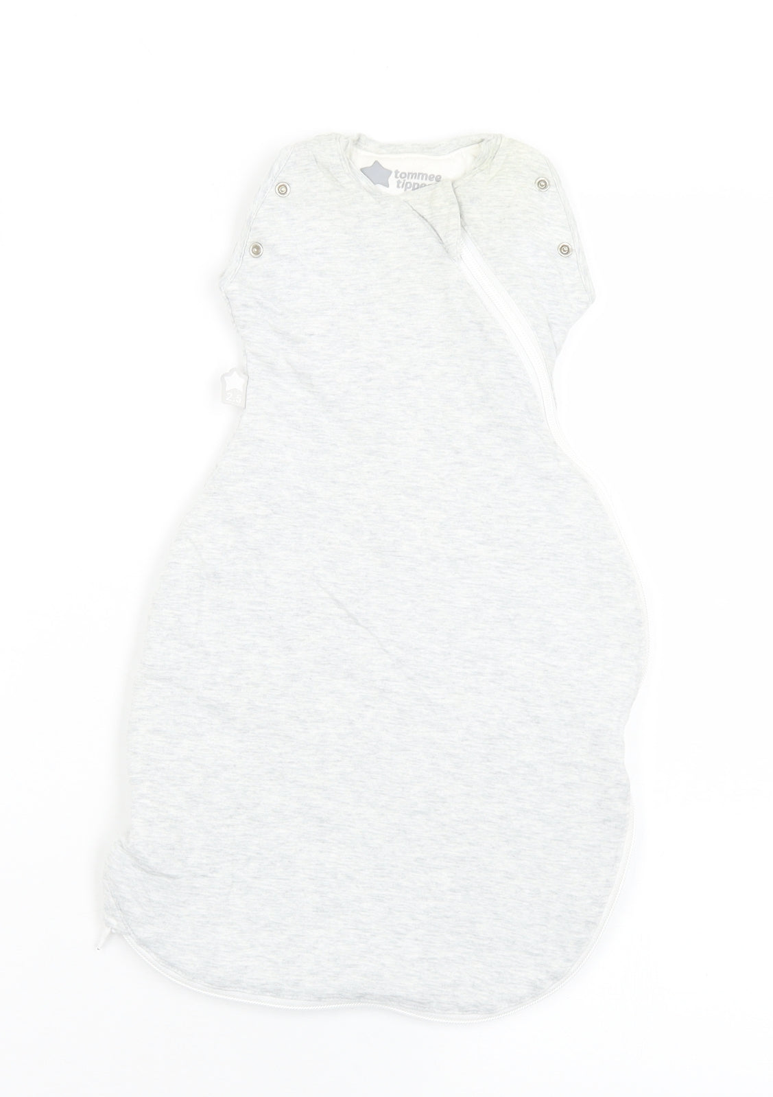 Tommee Tippee Baby Grey  Cotton Babygrow One-Piece Size 0-3 Months  Zip - 0-4 months
