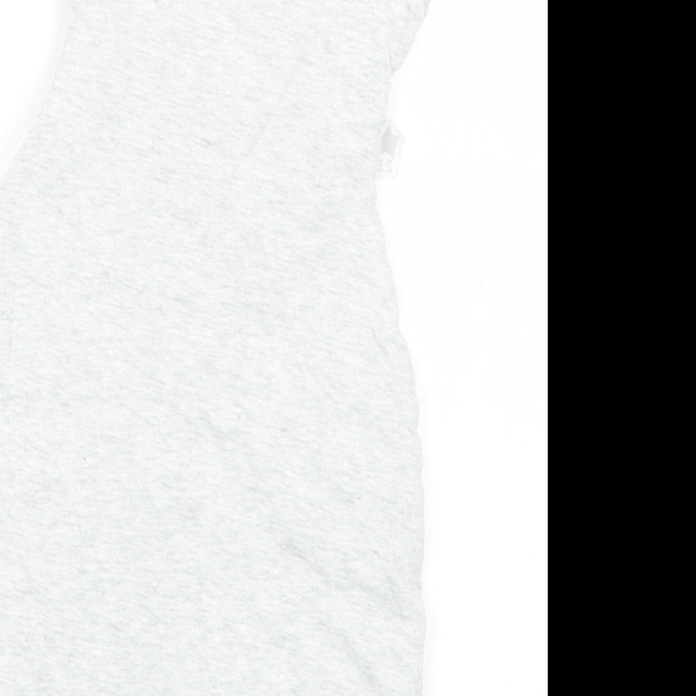 Tommee Tippee Baby Grey  Cotton Babygrow One-Piece Size 0-3 Months  Zip - 0-4 months