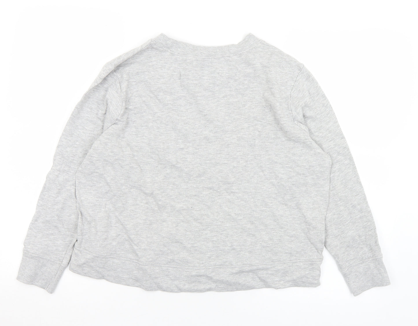 TU Womens Grey Animal Print Cotton Pullover Sweatshirt Size 14   - Wild