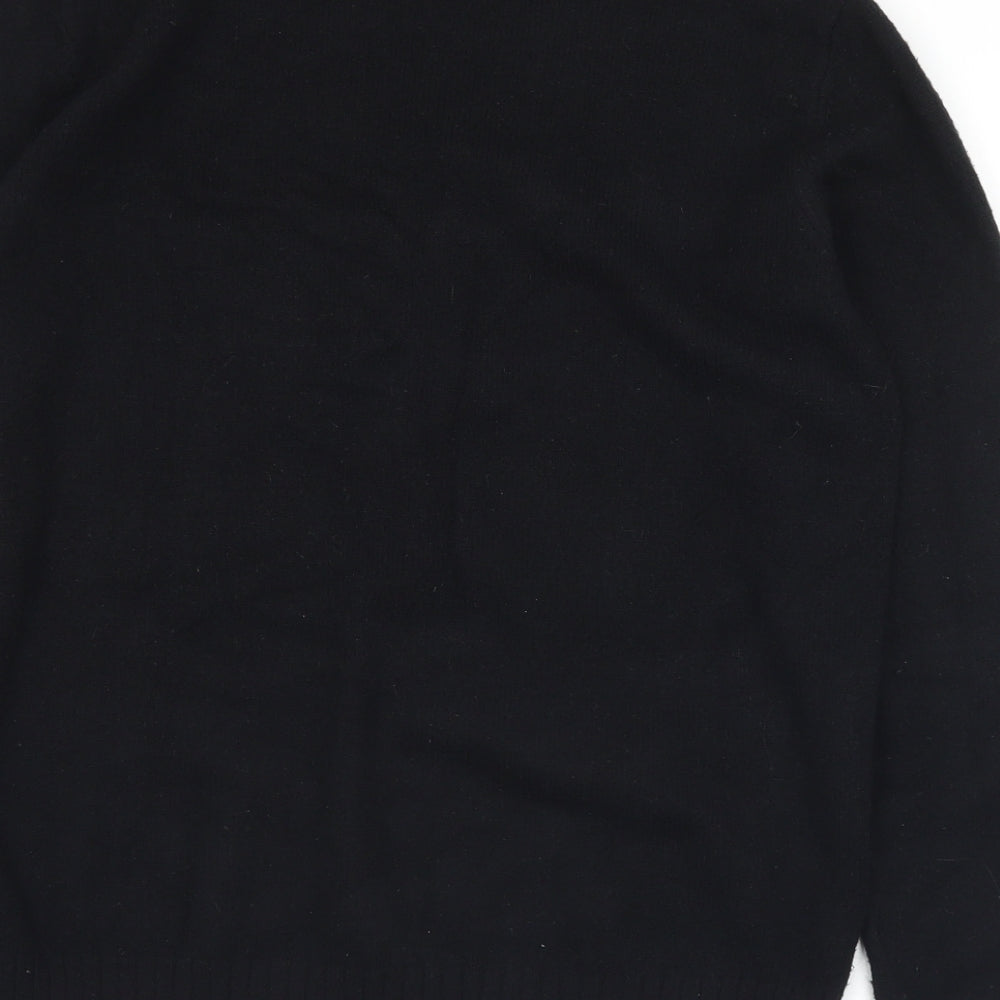 VILA Womens Black Mock Neck  Viscose Pullover Jumper Size M