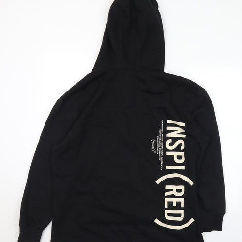 Primark Mens Black  Cotton Full Zip Hoodie Size L   - Inspired