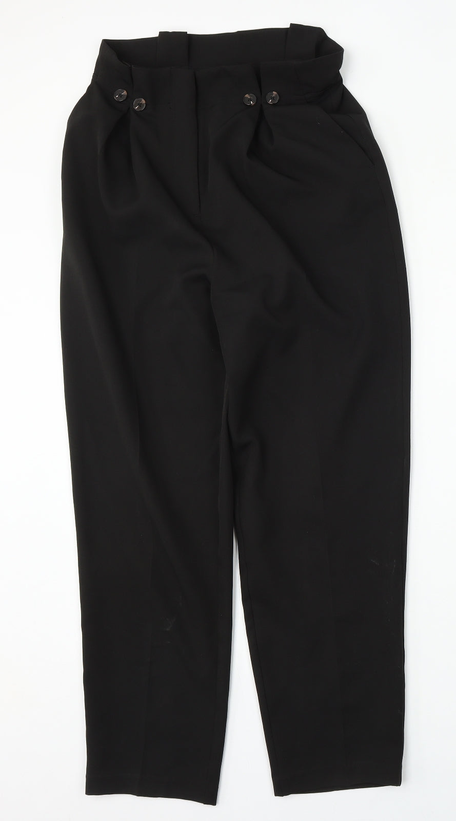 New Look Womens Black  Polyester Trousers  Size 8 L28 in Regular