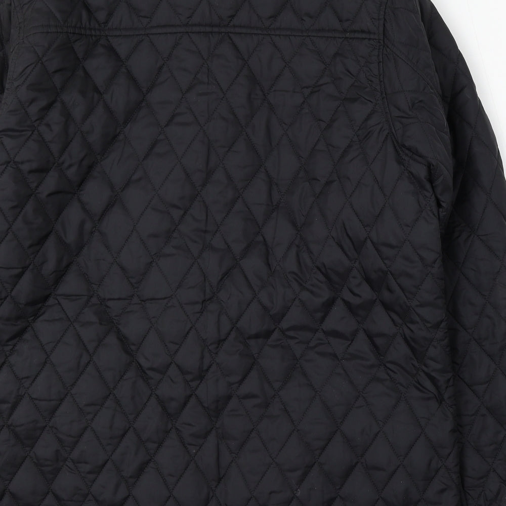 McKenzie Mens Black   Quilted Jacket Size L  Zip