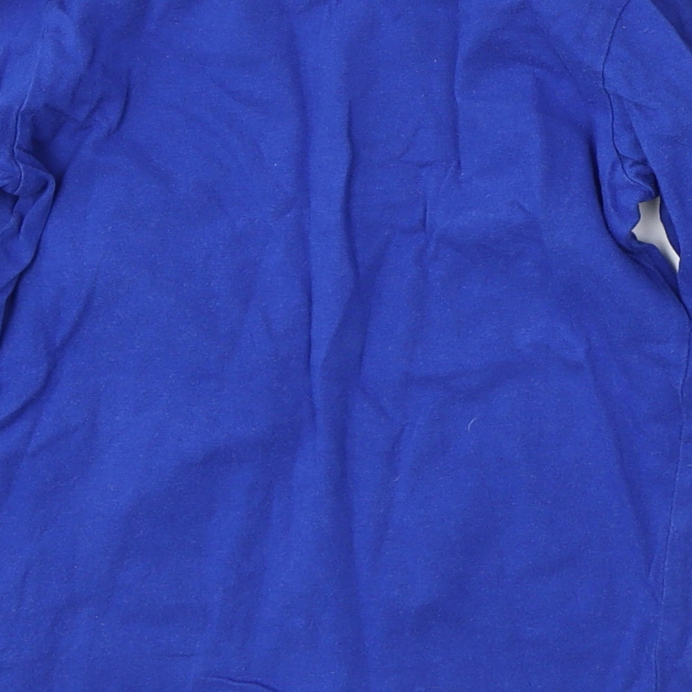 Matalan Boys Blue  Cotton Basic T-Shirt Size 5 Years Round Neck  - RYANS WORLD TOYS