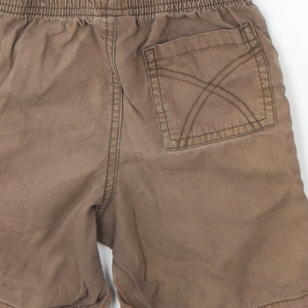 Cherokee Boys Brown  Cotton Bermuda Shorts Size 3-4 Years  Regular