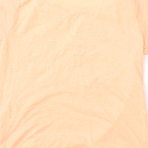 YD Girls Pink  Polyester Basic T-Shirt Size 8-9 Years Round Neck