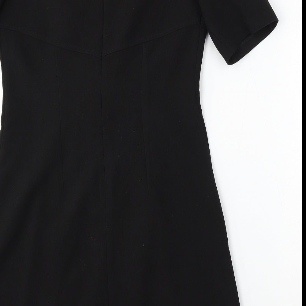 F&F Womens Black  Polyester Shift  Size 10  Round Neck
