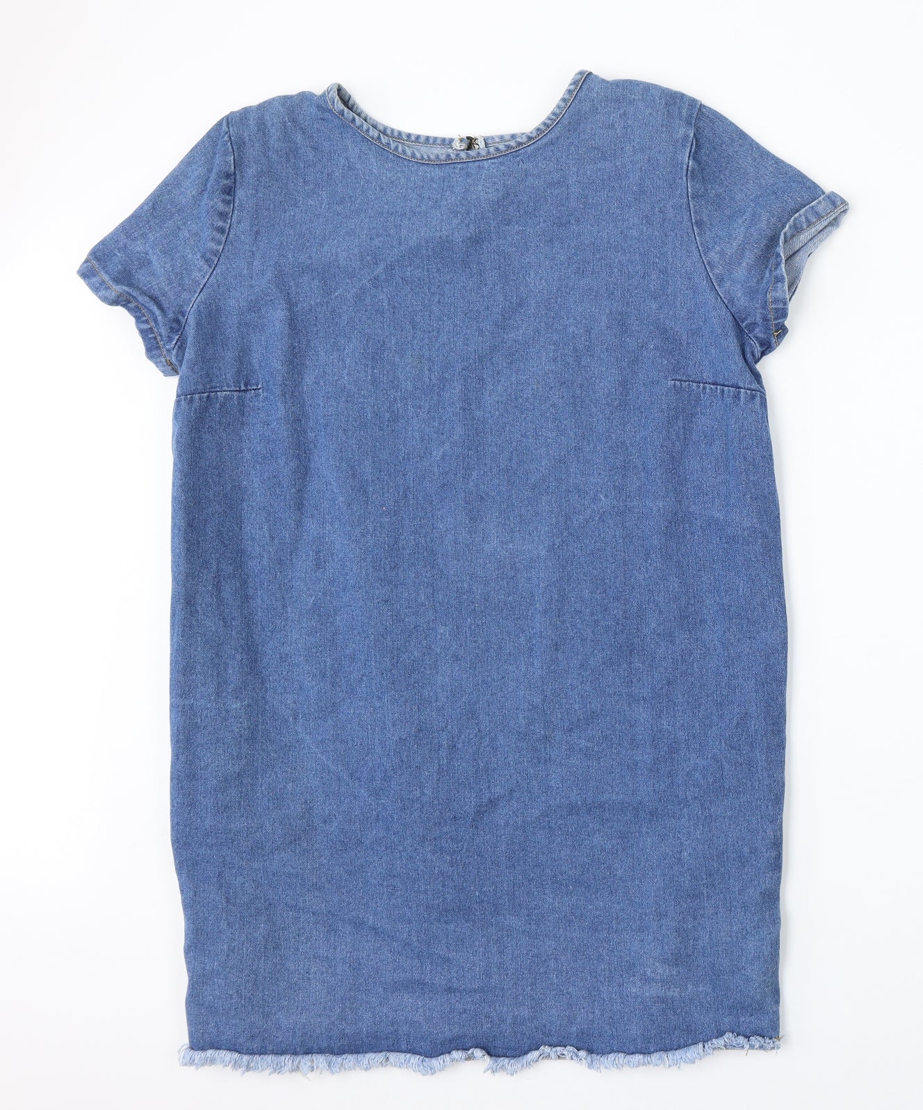 Denim Co Womens Blue  Cotton T-Shirt Dress  Size 16  Round Neck