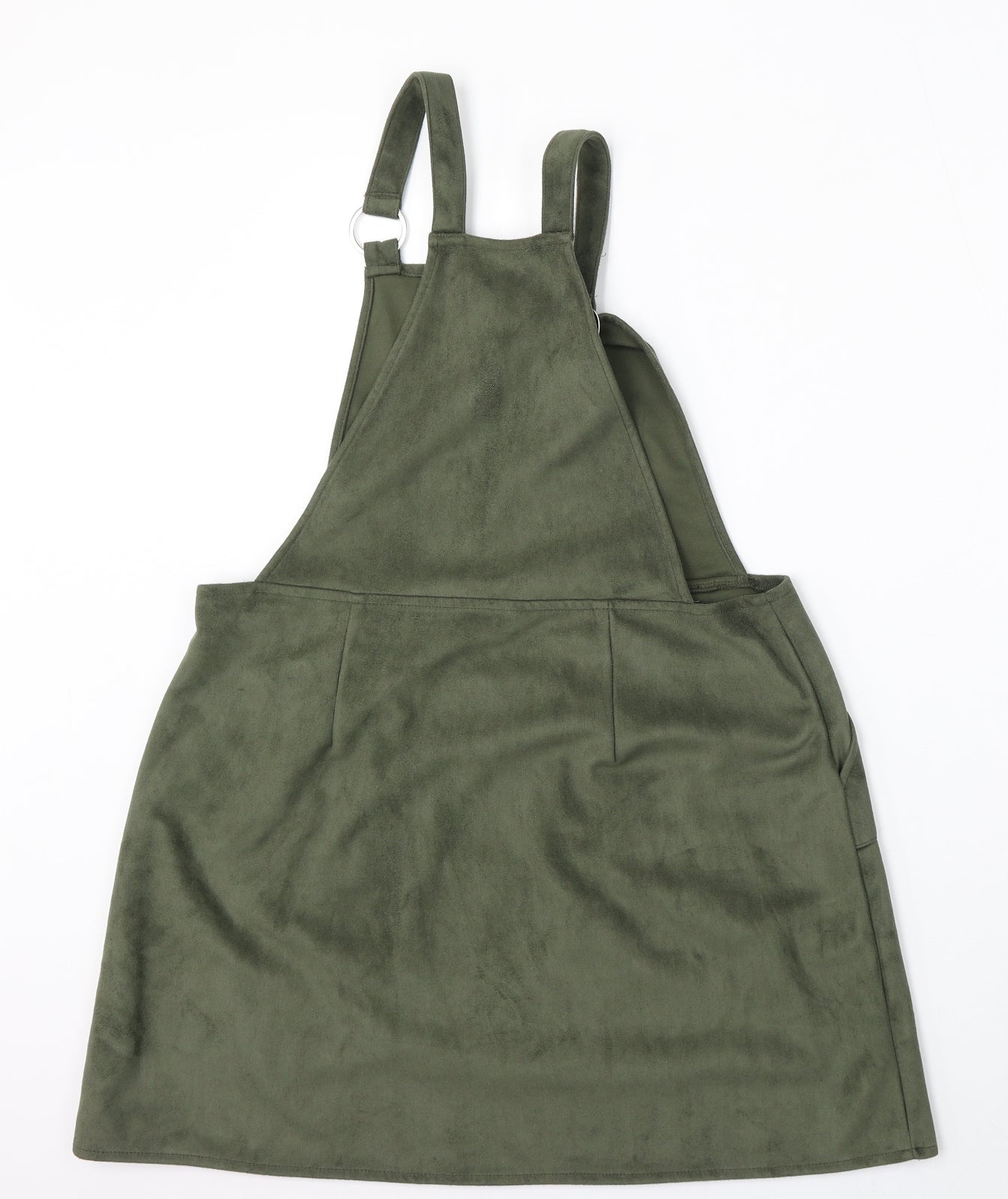 Primark Womens Green  Polyester Pinafore/Dungaree Dress  Size 16  Square Neck