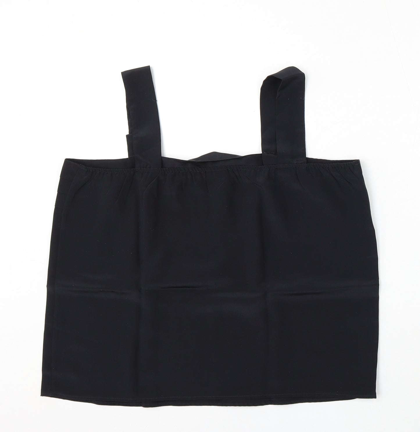 Classic Woman Womens Black  Polyester Basic Tank Size 18 Square Neck
