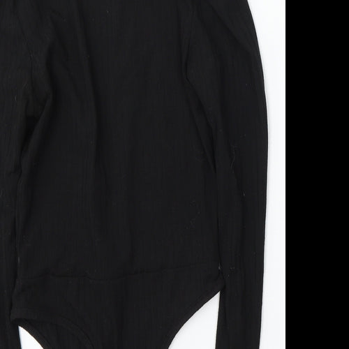 Miss Pap Womens Black  Polyester Bodysuit One-Piece Size 6