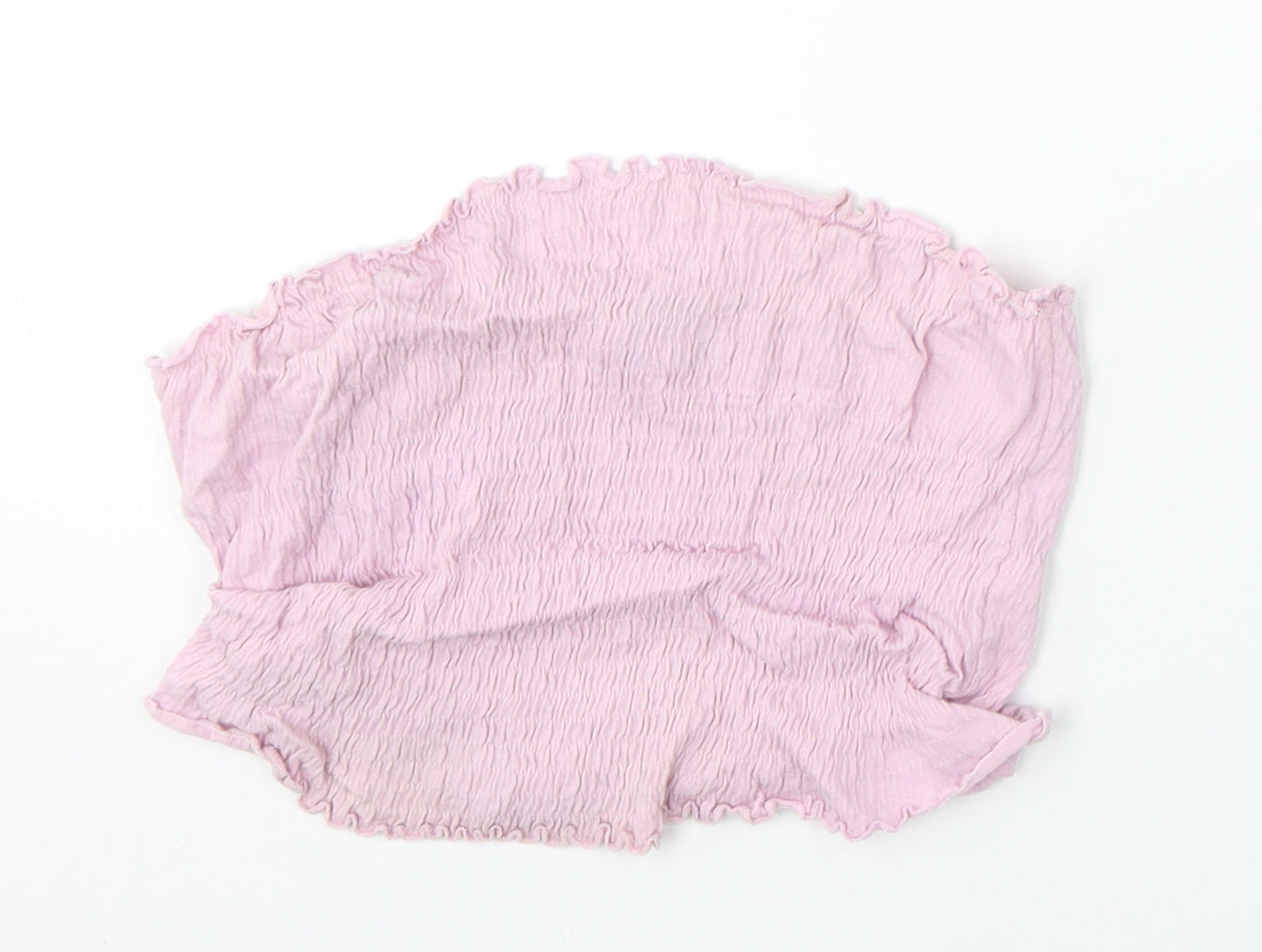New Look Womens Pink  Polyester Basic Tank Size S Square Neck