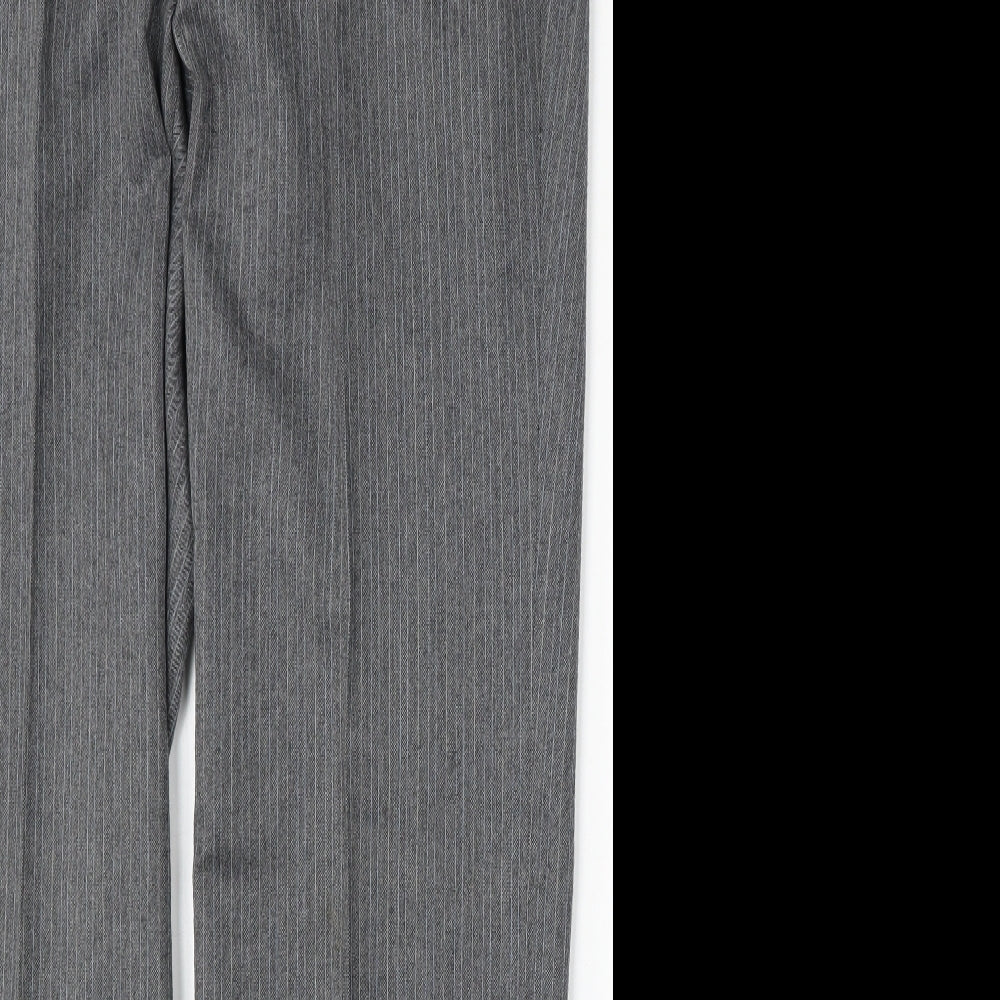 Marks and Spencer Mens Grey  Wool Trousers  Size 36 L31 in Regular
