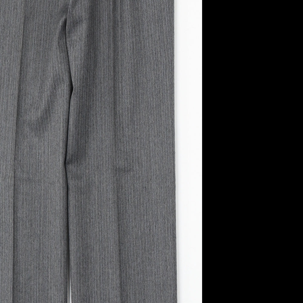 Marks and Spencer Mens Grey  Wool Trousers  Size 36 L31 in Regular