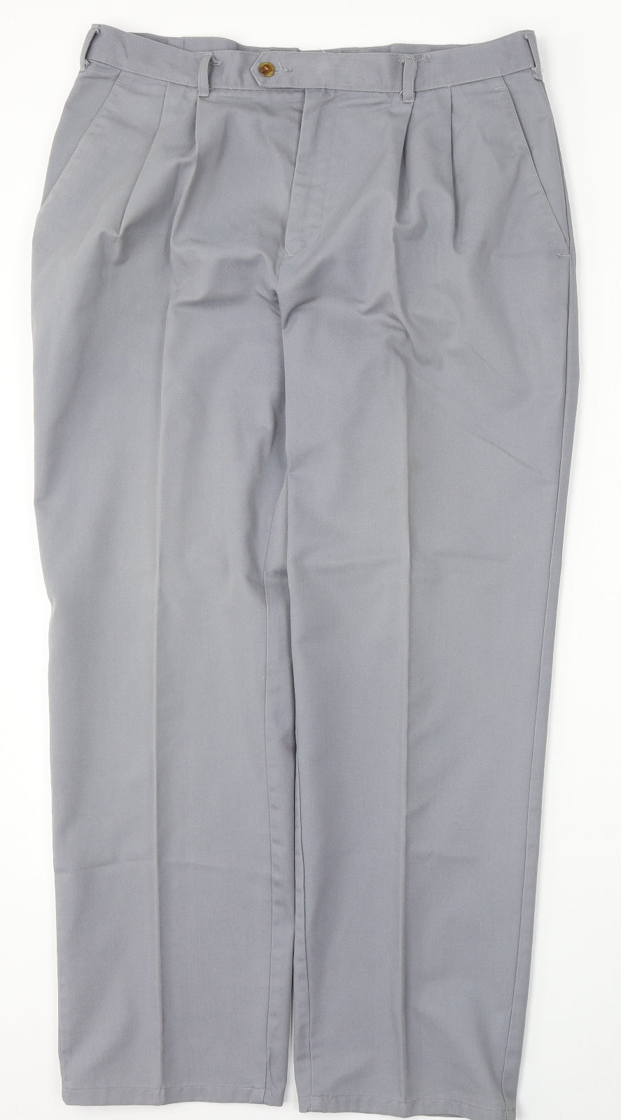 Mens Casuals Mens Blue  Polyester Trousers  Size 36 L31 in Regular