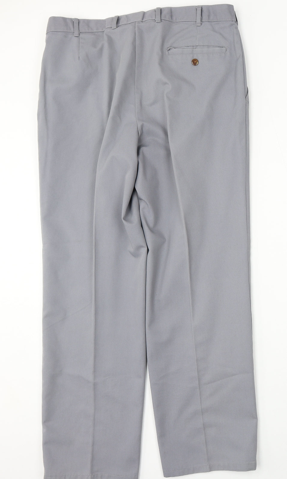 Mens Casuals Mens Blue  Polyester Trousers  Size 36 L31 in Regular
