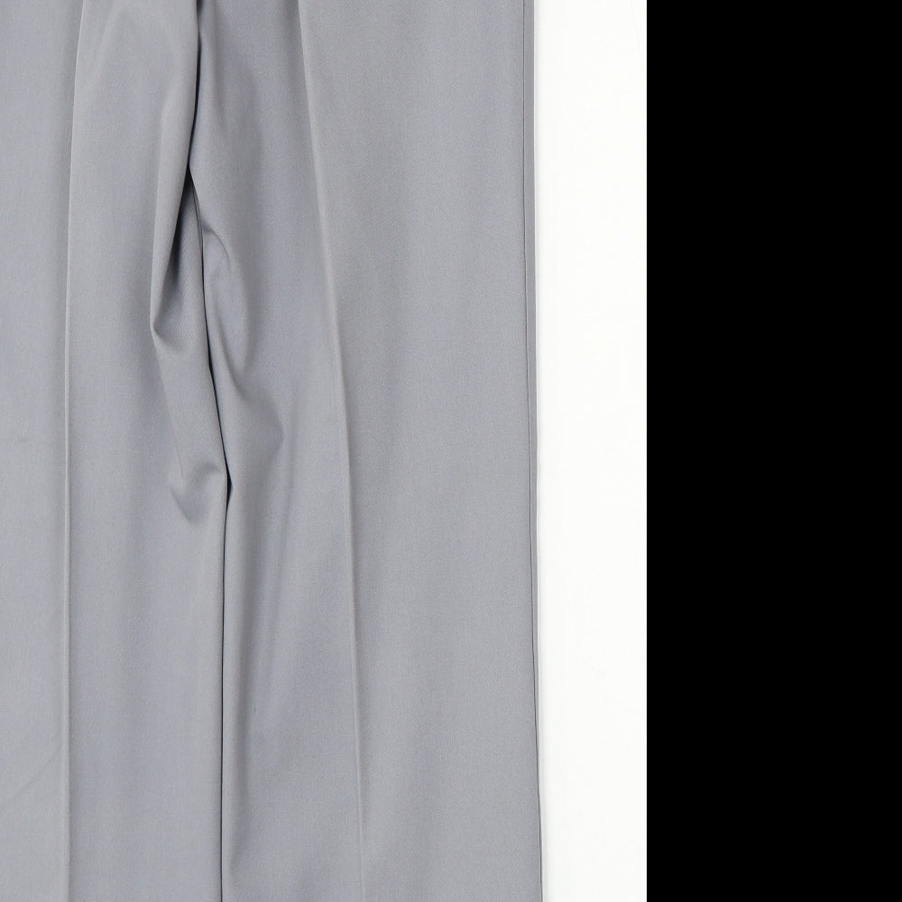 Mens Casuals Mens Blue  Polyester Trousers  Size 36 L31 in Regular