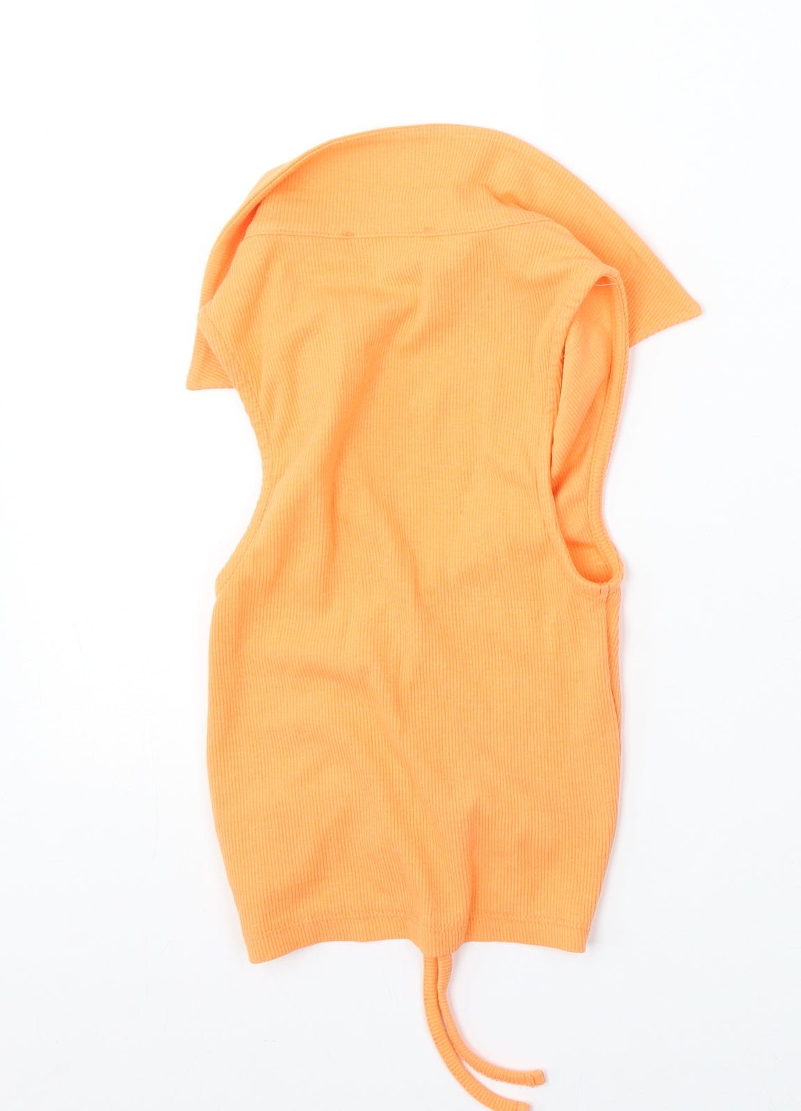 New Look Womens Orange Round Neck  Cotton Vest Jumper Size 8