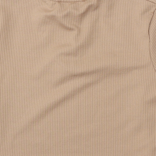 Primark Womens Brown Collared  Polyester Pullover Jumper Size S