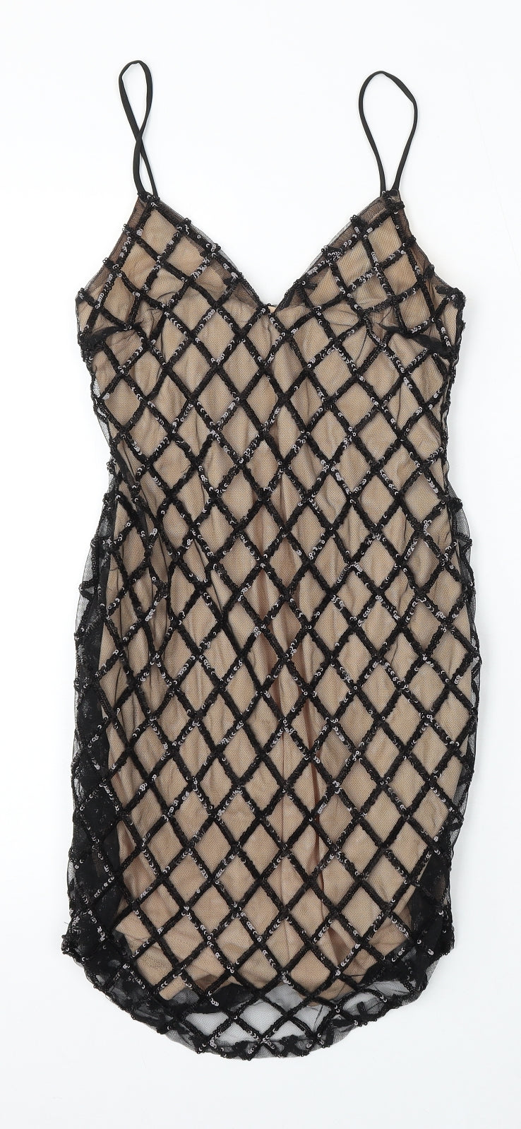 In the Style Womens Black  Polyester Bodycon  Size 10  Round Neck